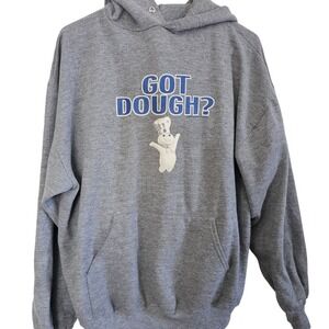 Pillsbury Doughboy Got Dough? Graphic Hoodie Gray Trau & Loevner Adult L